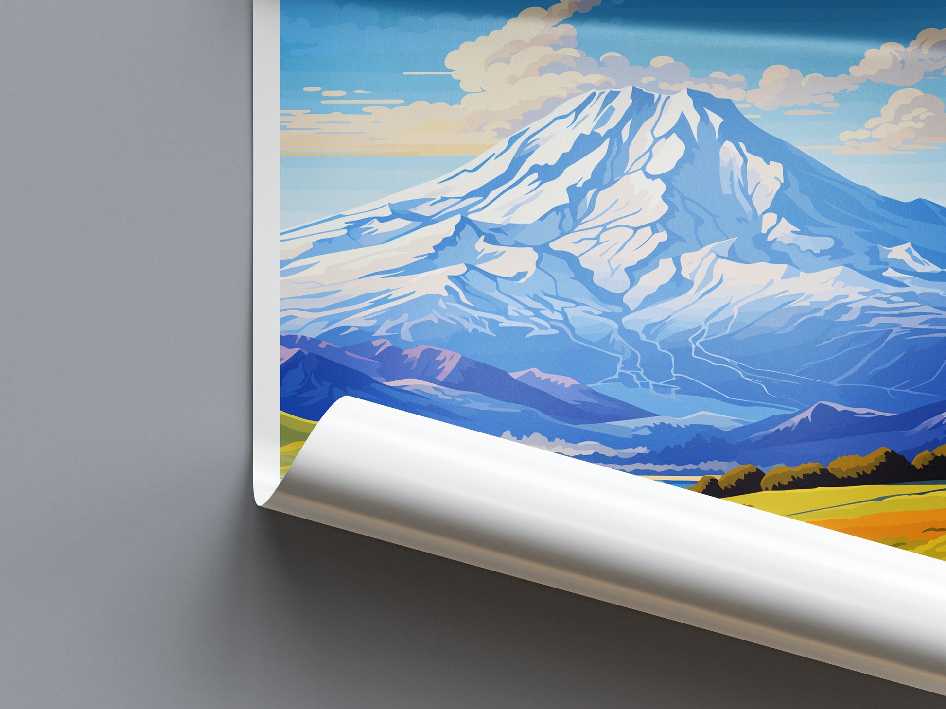 Mount Ruapehu Travel Print Wall Art Mount Ruapehu Wall Hanging Home Décor Mount Ruapehu Gift Art Lovers New Zealand Art Lover Gift