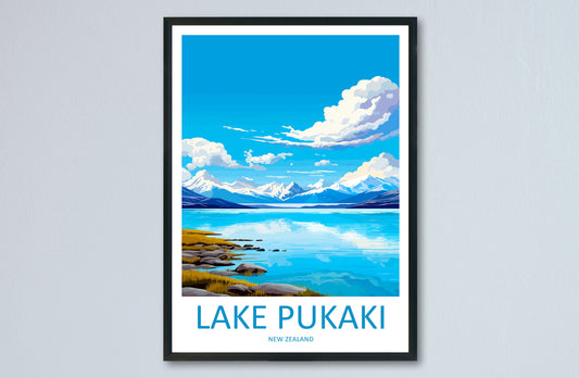 Lake Pukaki Travel Print Wall Art Lake Pukaki Wall Hanging Home Décor Lake Pukaki Gift Art Lovers New Zealand Art Lover Gift Lake Pukaki