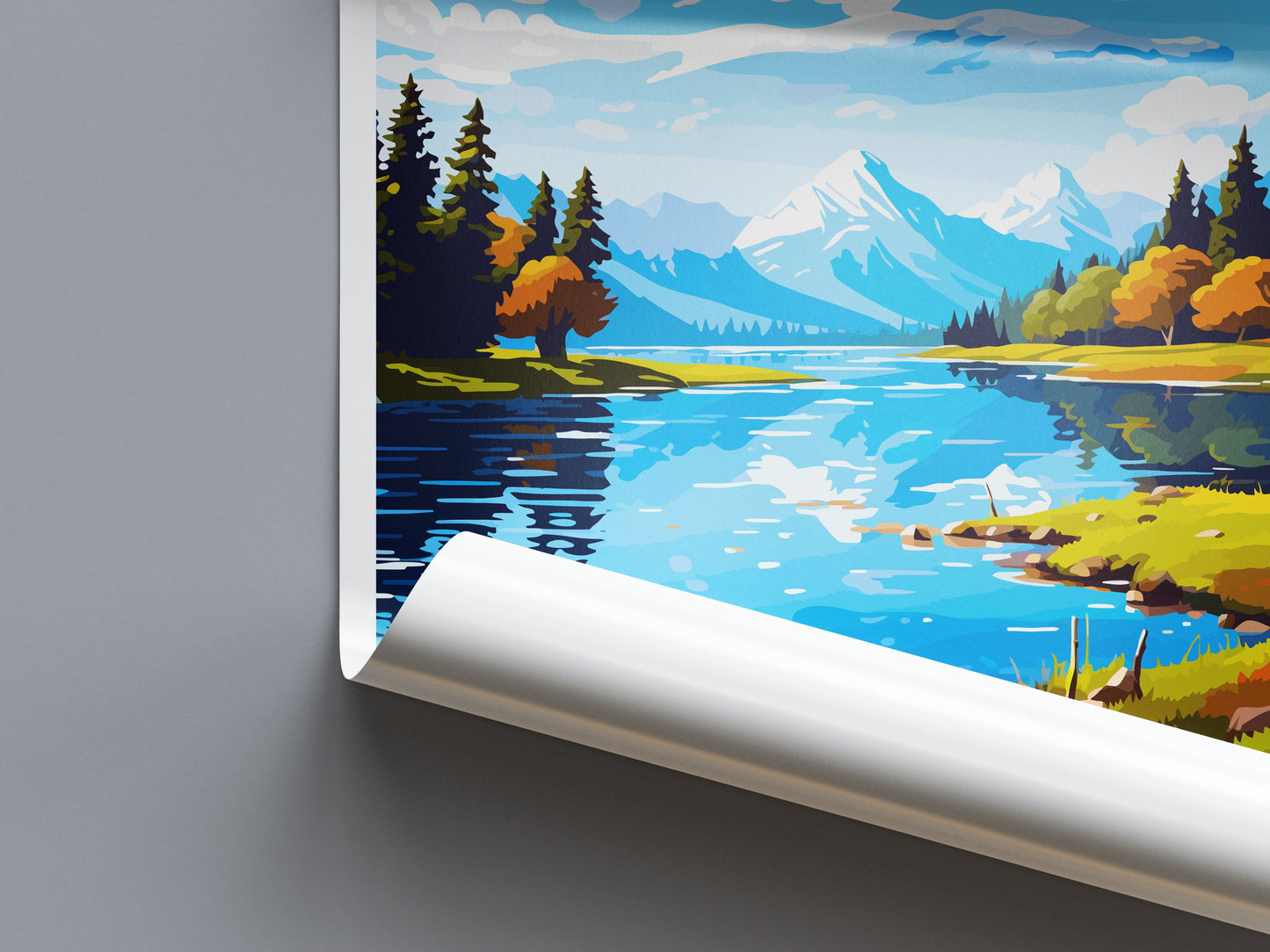Lake Matheson Travel Print Wall Art Lake Matheson Wall Hanging Home Décor Lake Matheson Gift Art Lovers New Zealand Art Lover Gift