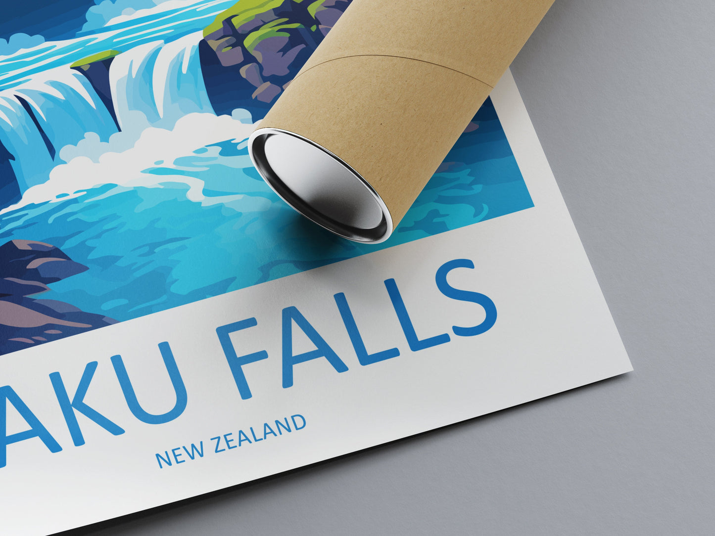 Haku Falls Travel Print Wall Art Haku Falls Wall Hanging Home Décor Haku Falls Gift Art Lovers New Zealand Art Lover Gift