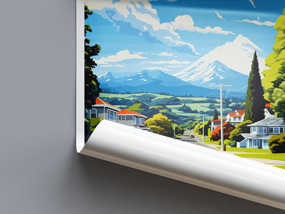 Havelock North Travel Print Wall Art Havelock North Wall Hanging Home Décor Havelock North Gift Art Lovers New Zealand Art Lover Gift