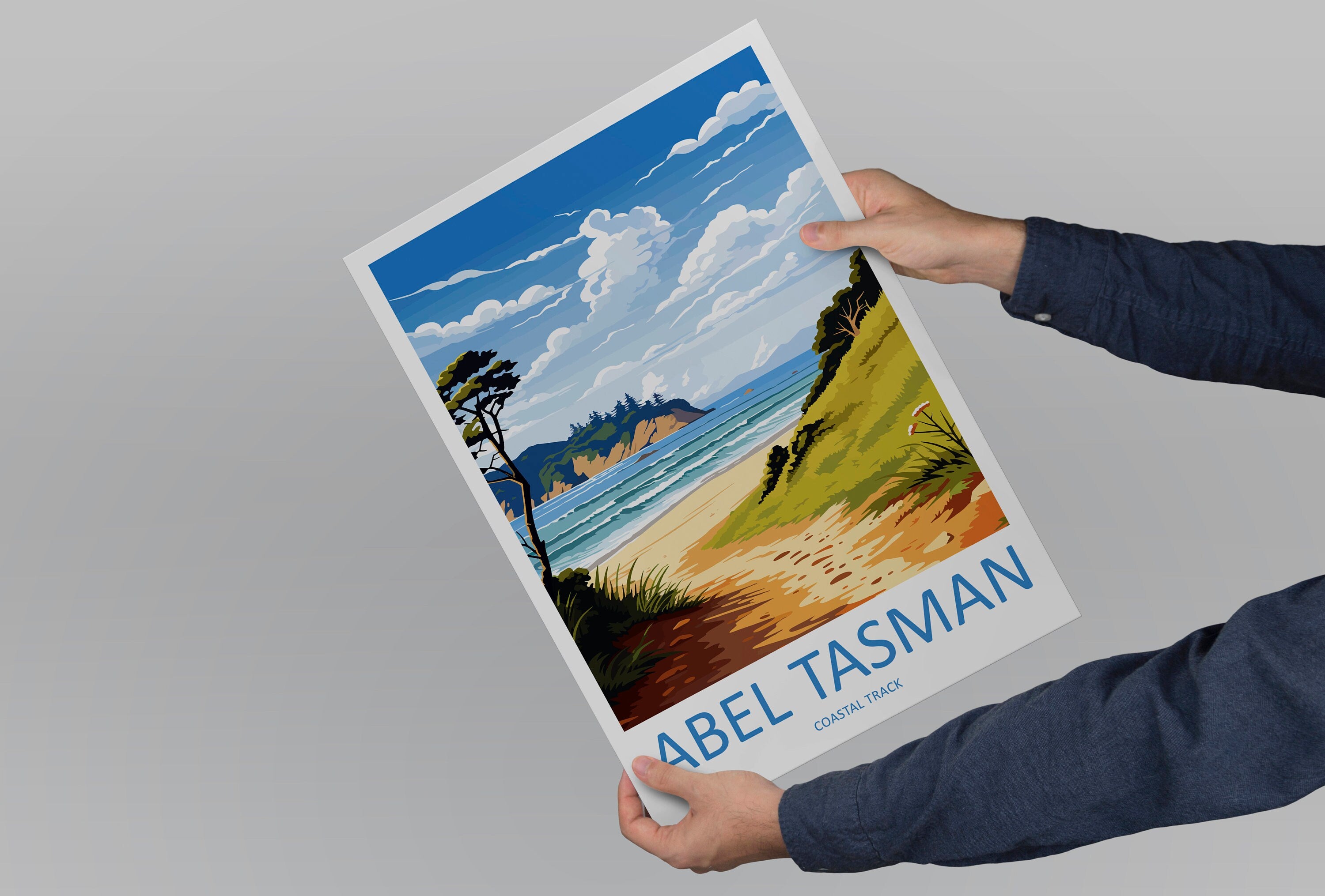 Abel Tasman Coastal Track Travel Print Wall Art Abel Tasman Wall Hanging Home Décor Abel Tasman Gift Art Lovers New Zealand Art Lover