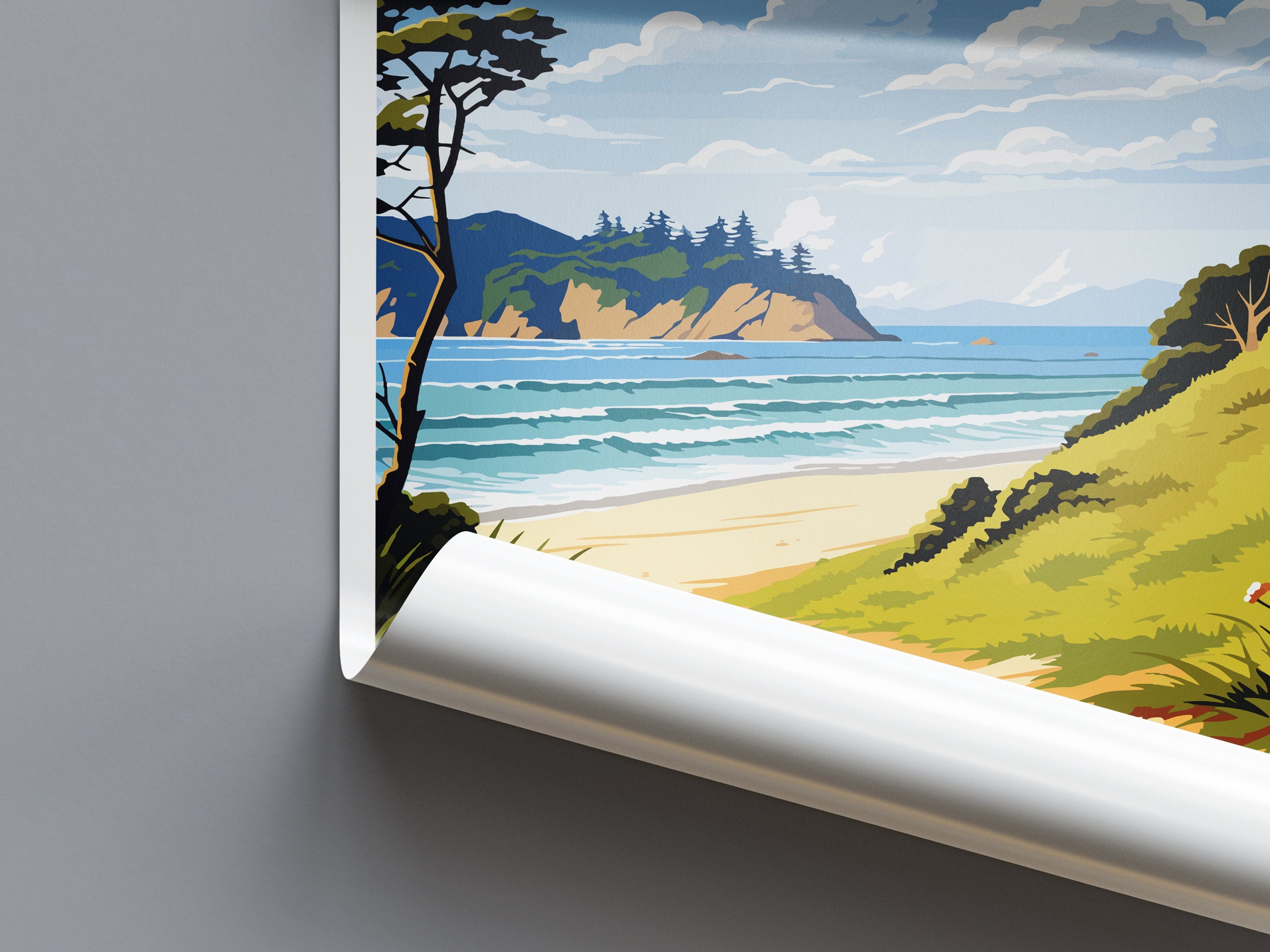 Abel Tasman Coastal Track Travel Print Wall Art Abel Tasman Wall Hanging Home Décor Abel Tasman Gift Art Lovers New Zealand Art Lover