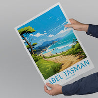 Abel Tasman Coastal Track Travel Print Wall Art Abel Tasman Wall Hanging Home Décor Abel Tasman Gift Art Lovers New Zealand Art Lover