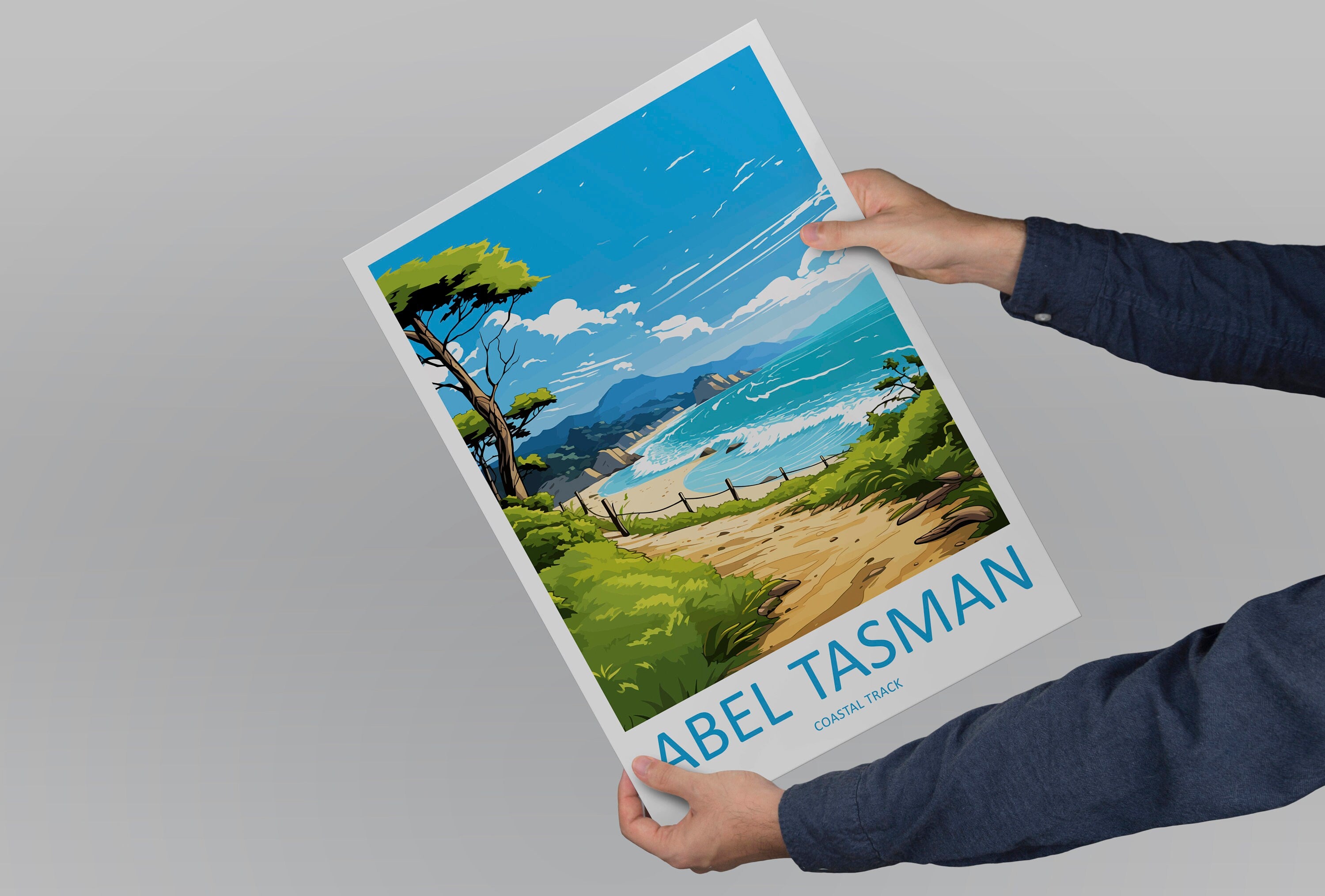 Abel Tasman Coastal Track Travel Print Wall Art Abel Tasman Wall Hanging Home Décor Abel Tasman Gift Art Lovers New Zealand Art Lover