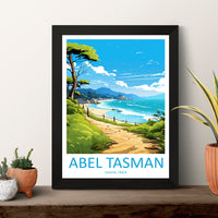 Abel Tasman Coastal Track Travel Print Wall Art Abel Tasman Wall Hanging Home Décor Abel Tasman Gift Art Lovers New Zealand Art Lover