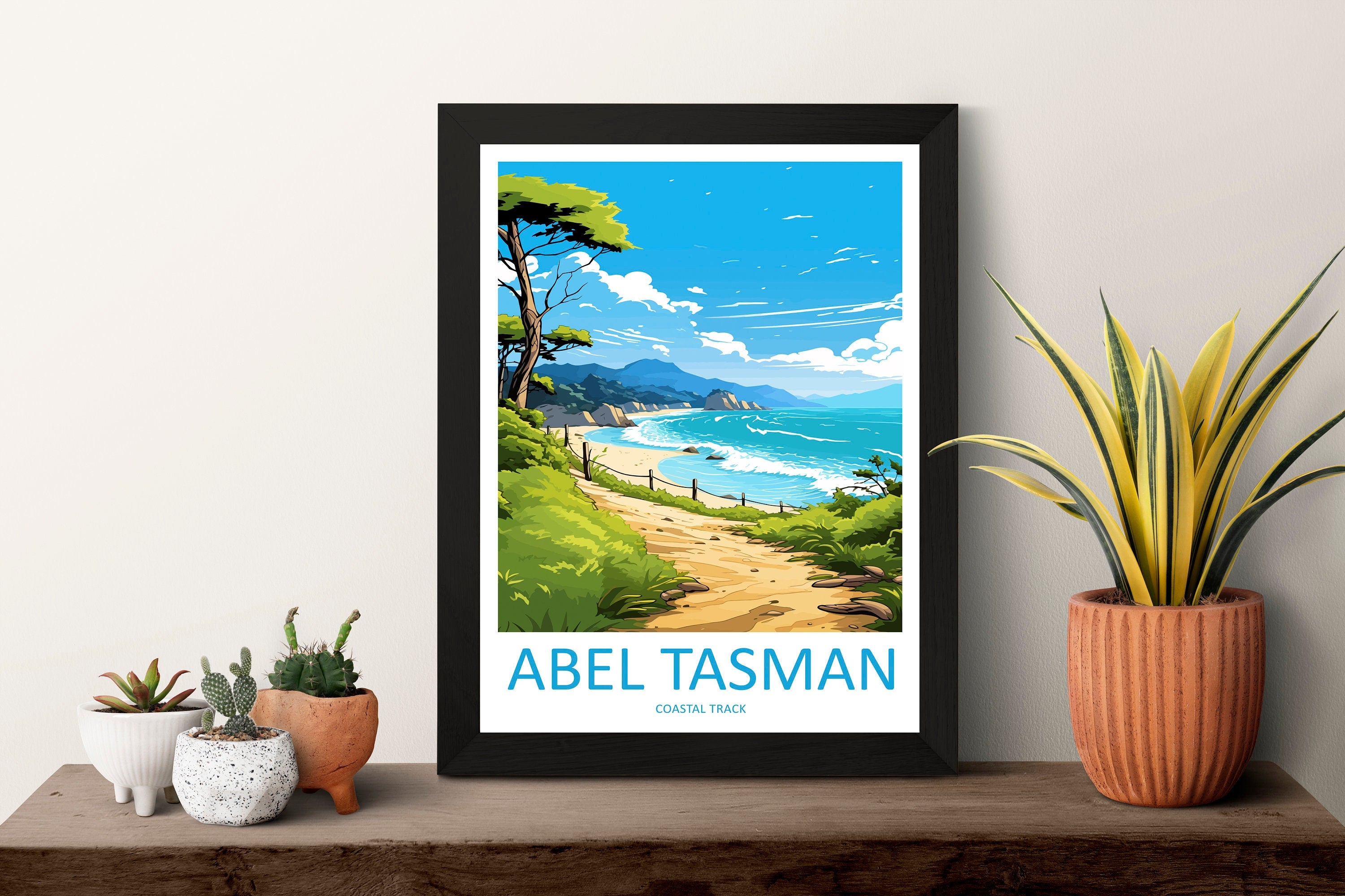 Abel Tasman Coastal Track Travel Print Wall Art Abel Tasman Wall Hanging Home Décor Abel Tasman Gift Art Lovers New Zealand Art Lover