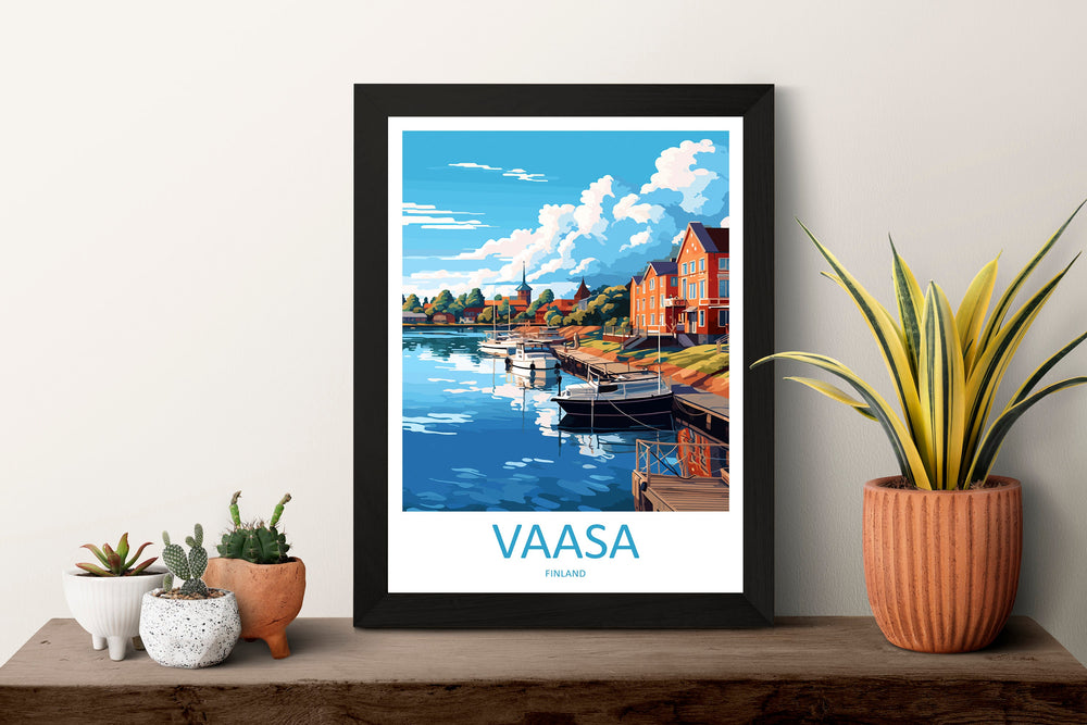 Vaasa Travel Print Wall Art Vaasa Wall Hanging Home Decor Vaasa Gift Art Lovers Wall Art Print Art Vaasa Wall Print Finland Travel Poster