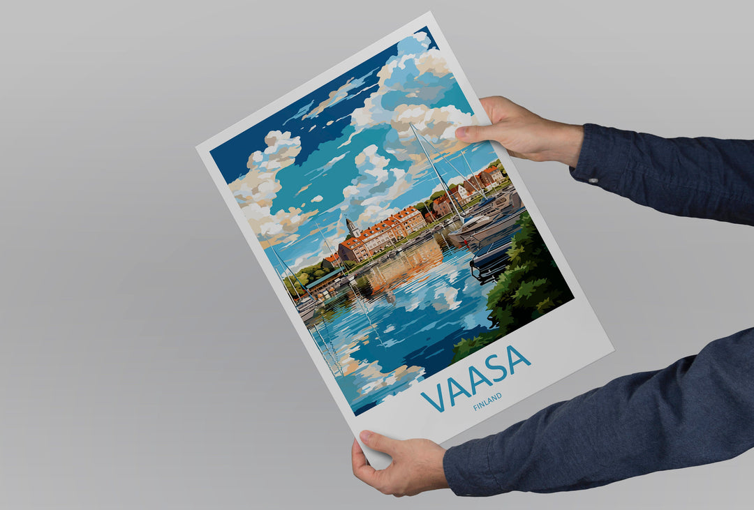 Vaasa Travel Print Wall Art Vaasa Wall Hanging Home Decor Vaasa Gift Art Lovers Wall Art Print Art Vaasa Wall Print Finland Travel Poster