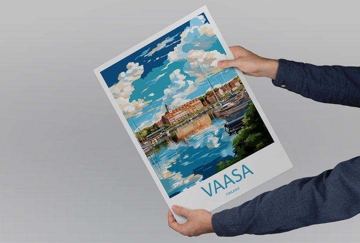 Vaasa Travel Print Wall Art Vaasa Wall Hanging Home Decor Vaasa Gift Art Lovers Wall Art Print Art Vaasa Wall Print Finland Travel Poster