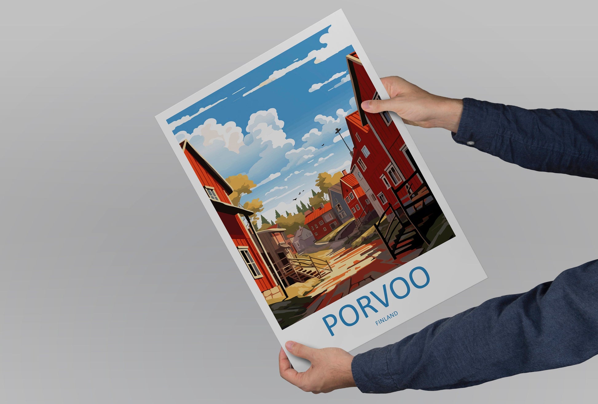 Porvoo Travel Print Wall Art Porvoo Wall Hanging Home Decor Porvoo Gift Art Lovers Wall Art Print Art Finland Wall Print