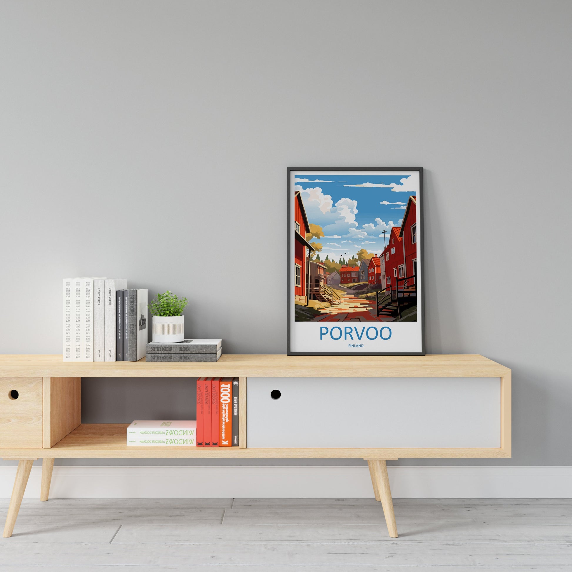 Porvoo Travel Print Wall Art Porvoo Wall Hanging Home Decor Porvoo Gift Art Lovers Wall Art Print Art Finland Wall Print
