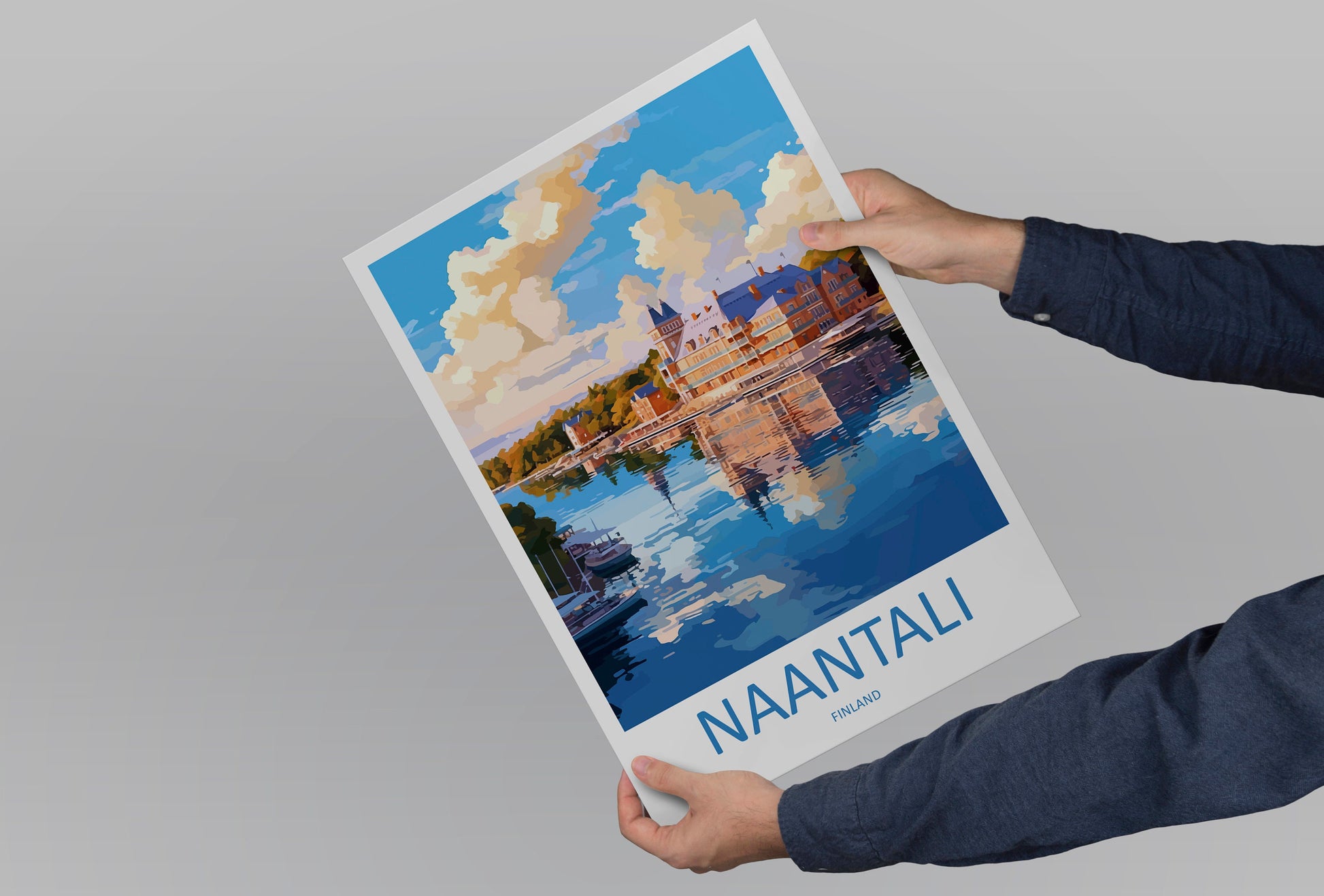Naantali Travel Print Wall Art Naantali Wall Hanging Home Decor Naantali Gift Art Lovers Wall Art Print Art Finland Wall Print