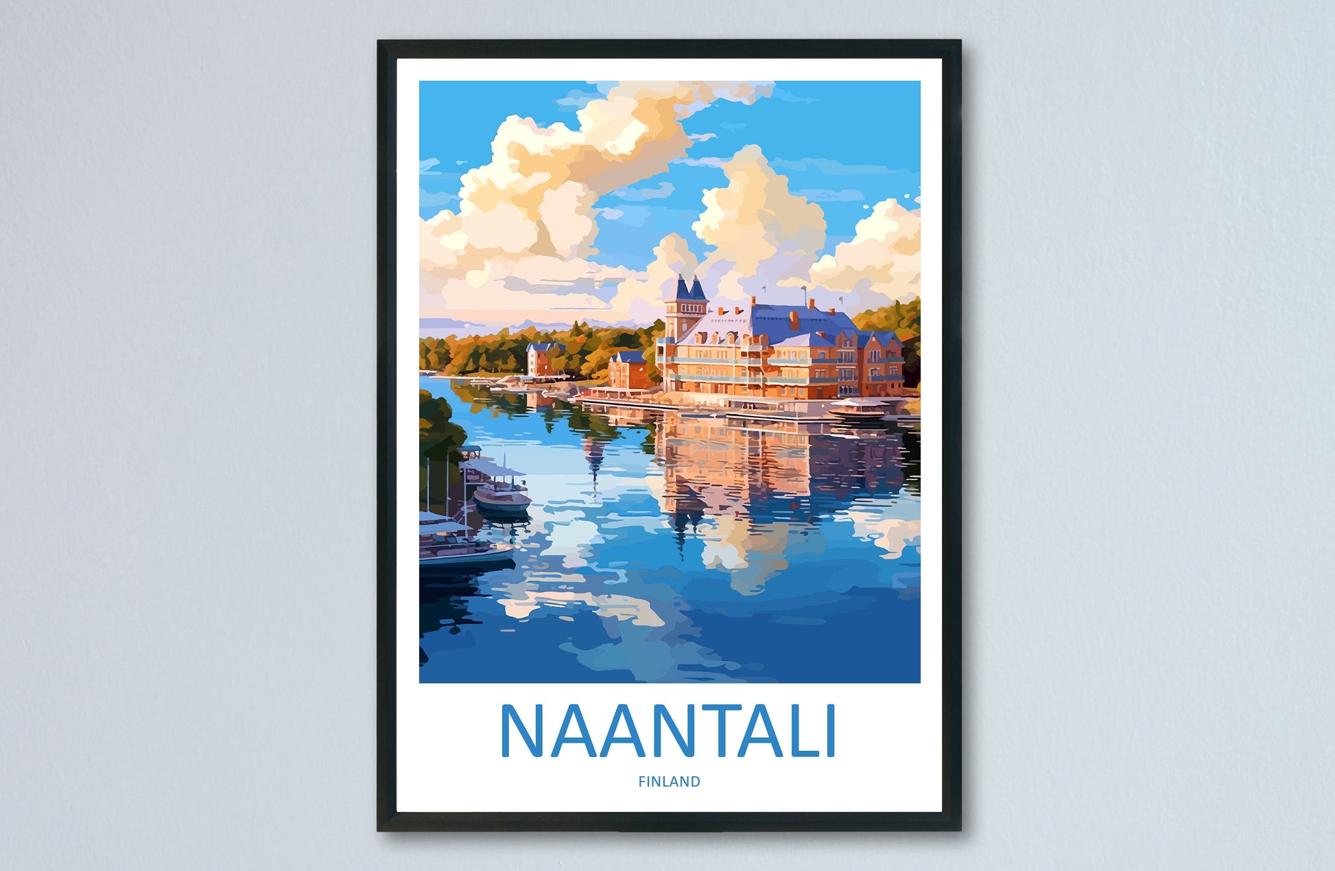 Naantali Travel Print Wall Art Naantali Wall Hanging Home Decor Naantali Gift Art Lovers Wall Art Print Art Finland Wall Print