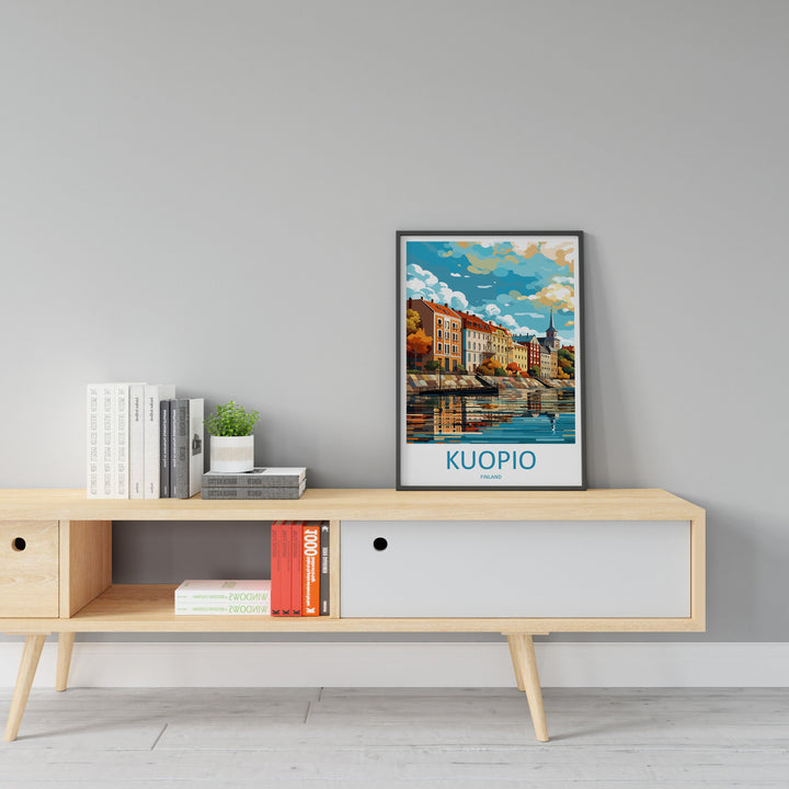 Kuopio Travel Print Wall Art Kuopio Wall Hanging Home Decor Kuopio Gift Art Lovers Wall Art Print Art Finland Wall Print