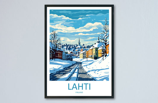 Lahti Travel Print Wall Art Lahti Wall Hanging Home Decor Lahti Gift Art Lovers Wall Art Print Art Finland Wall Print