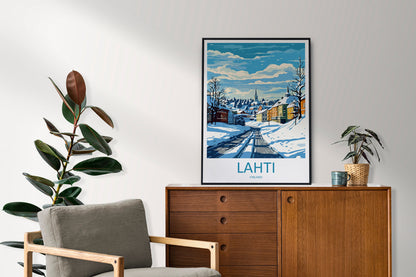 Lahti Travel Print Wall Art Lahti Wall Hanging Home Decor Lahti Gift Art Lovers Wall Art Print Art Finland Wall Print