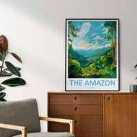 Amazon Rainforest Travel Print Wall Art Amazon Rainforest Wall Hanging Home Decor Amazon Rainforest Gift Art Lovers Wall Art Print Art