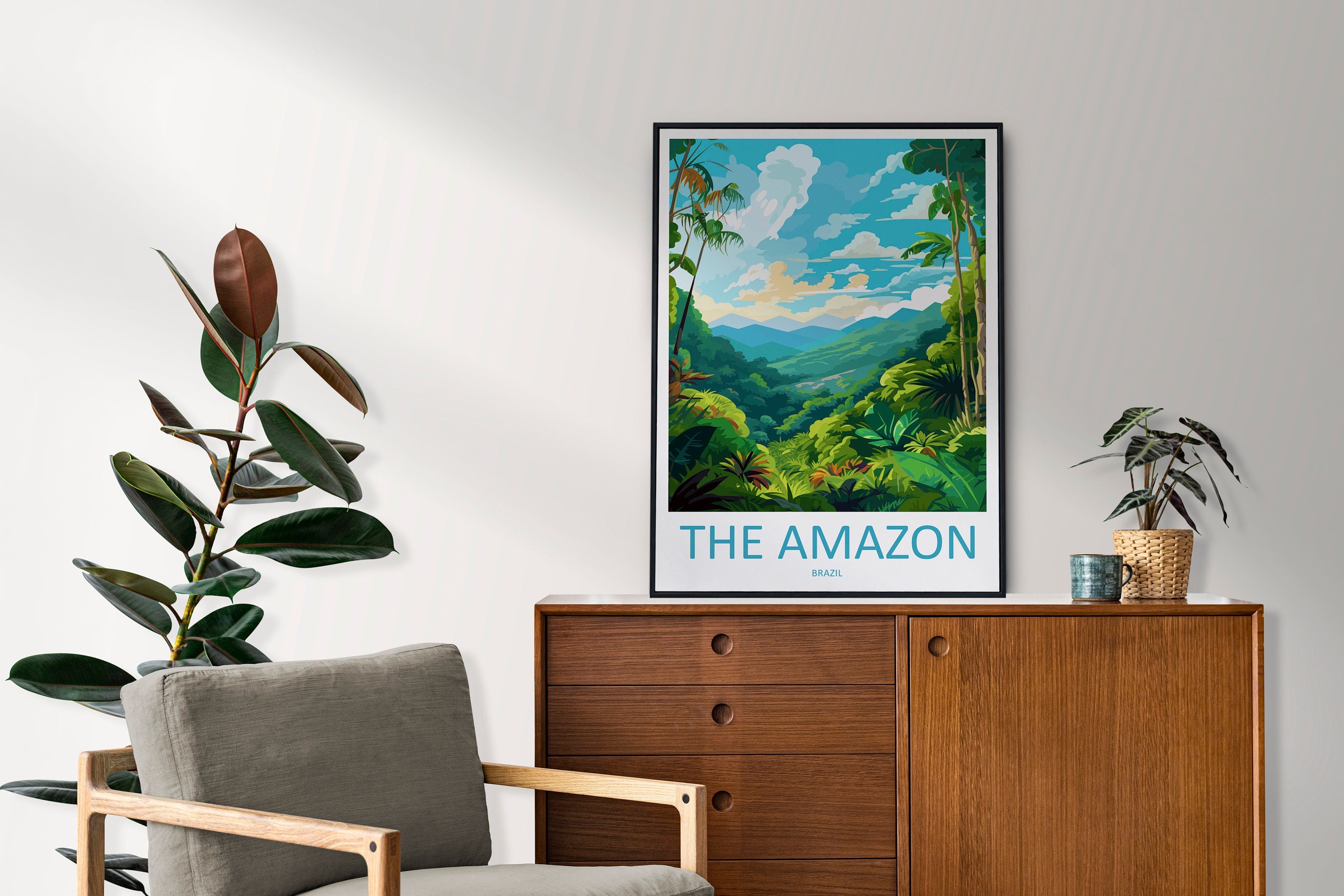 Amazon Rainforest Travel Print Wall Art Amazon Rainforest Wall Hanging Home Decor Amazon Rainforest Gift Art Lovers Wall Art Print Art
