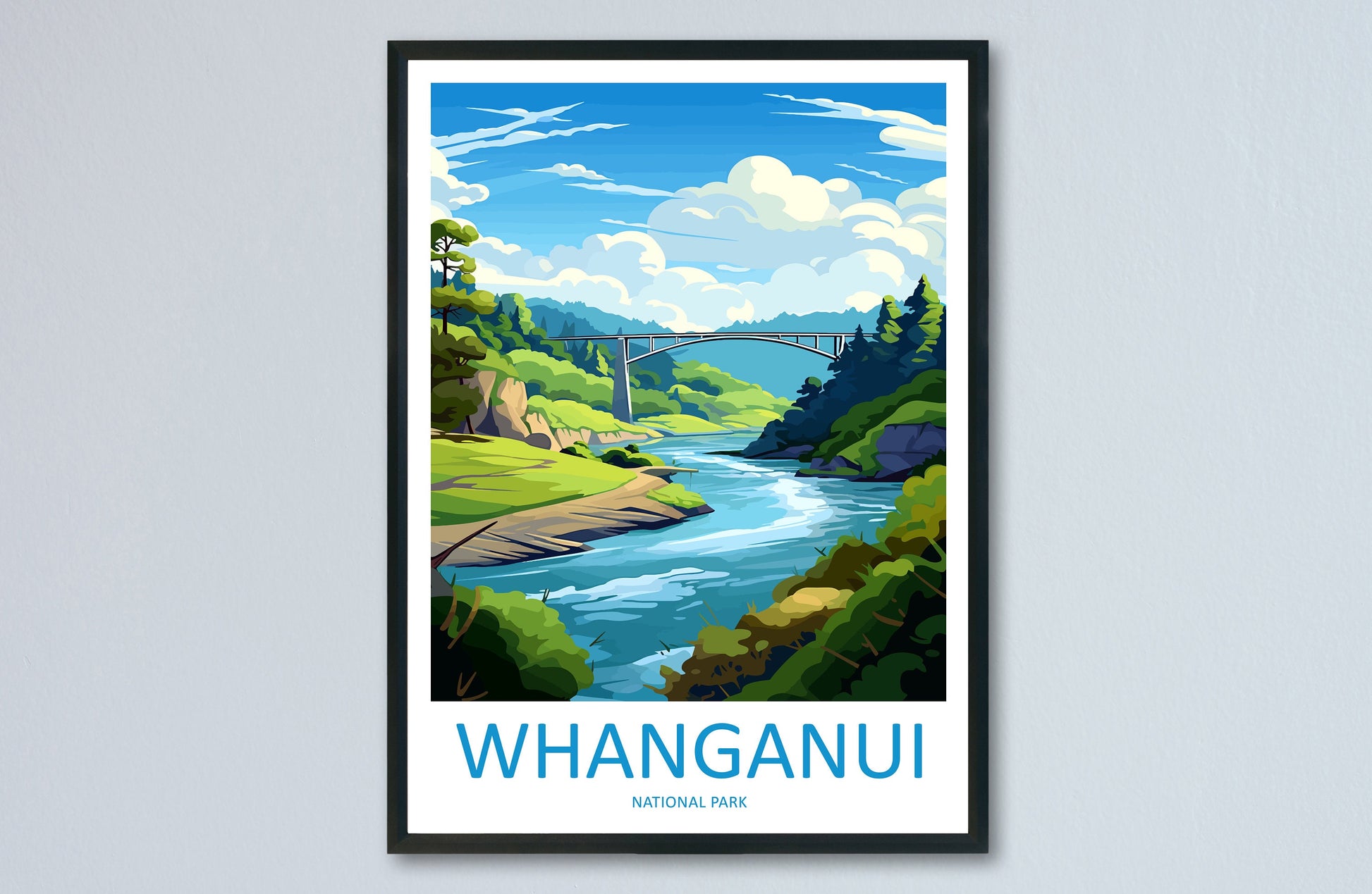 Whanganui National Park Travel Print Wall Art Whanganui National Park Wall Hanging Home Décor Whanganui National Park Gift Art Lovers