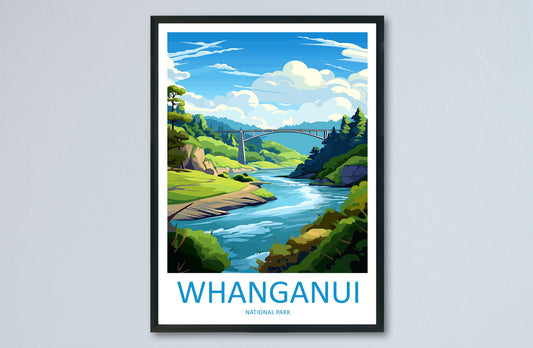 Whanganui National Park Travel Print Wall Art Whanganui National Park Wall Hanging Home Décor Whanganui National Park Gift Art Lovers