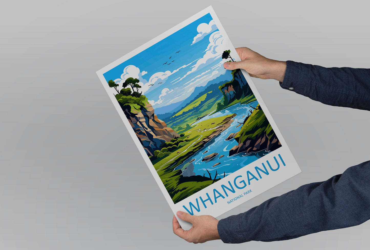 Whanganui National Park Travel Print Wall Art Whanganui National Park Wall Hanging Home Décor Whanganui National Park Gift Art Lovers