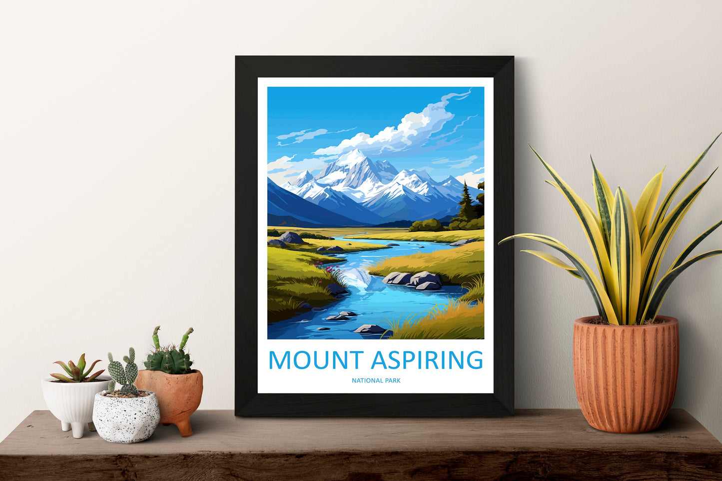 Mount Aspiring National Park Travel Print Wall Art Mount Aspiring National Park Wall Hanging Home Décor Mount Aspiring Gift Art Lovers