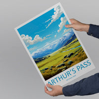 Arthurs Pass National Park Travel Print Wall Art Arthurs Pass National Park Wall Hanging Home Décor Arthurs Pass Park Gift Art Lovers