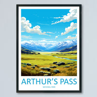 Arthurs Pass National Park Travel Print Wall Art Arthurs Pass National Park Wall Hanging Home Décor Arthurs Pass Park Gift Art Lovers