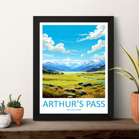 Arthurs Pass National Park Travel Print Wall Art Arthurs Pass National Park Wall Hanging Home Décor Arthurs Pass Park Gift Art Lovers