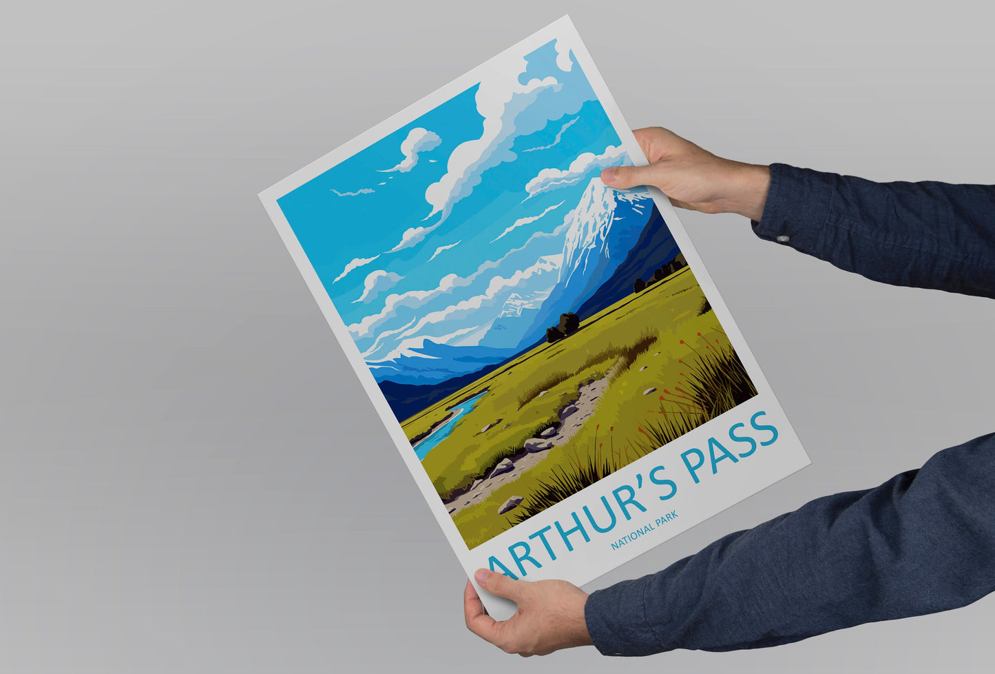 Arthurs Pass National Park Travel Print Wall Art Arthurs Pass National Park Wall Hanging Home Décor Arthurs Pass Park Gift Art Lovers