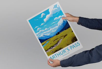 Arthurs Pass National Park Travel Print Wall Art Arthurs Pass National Park Wall Hanging Home Décor Arthurs Pass Park Gift Art Lovers