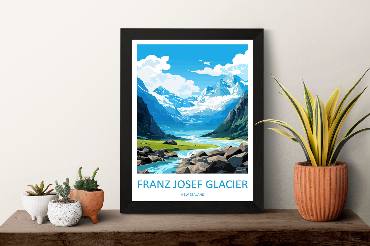 Franz Josef Glacier Travel Print Wall Art Franz Josef Glacier Wall Hanging Home Décor Franz Josef Glacier Gift Art Lovers New Zealand Travel