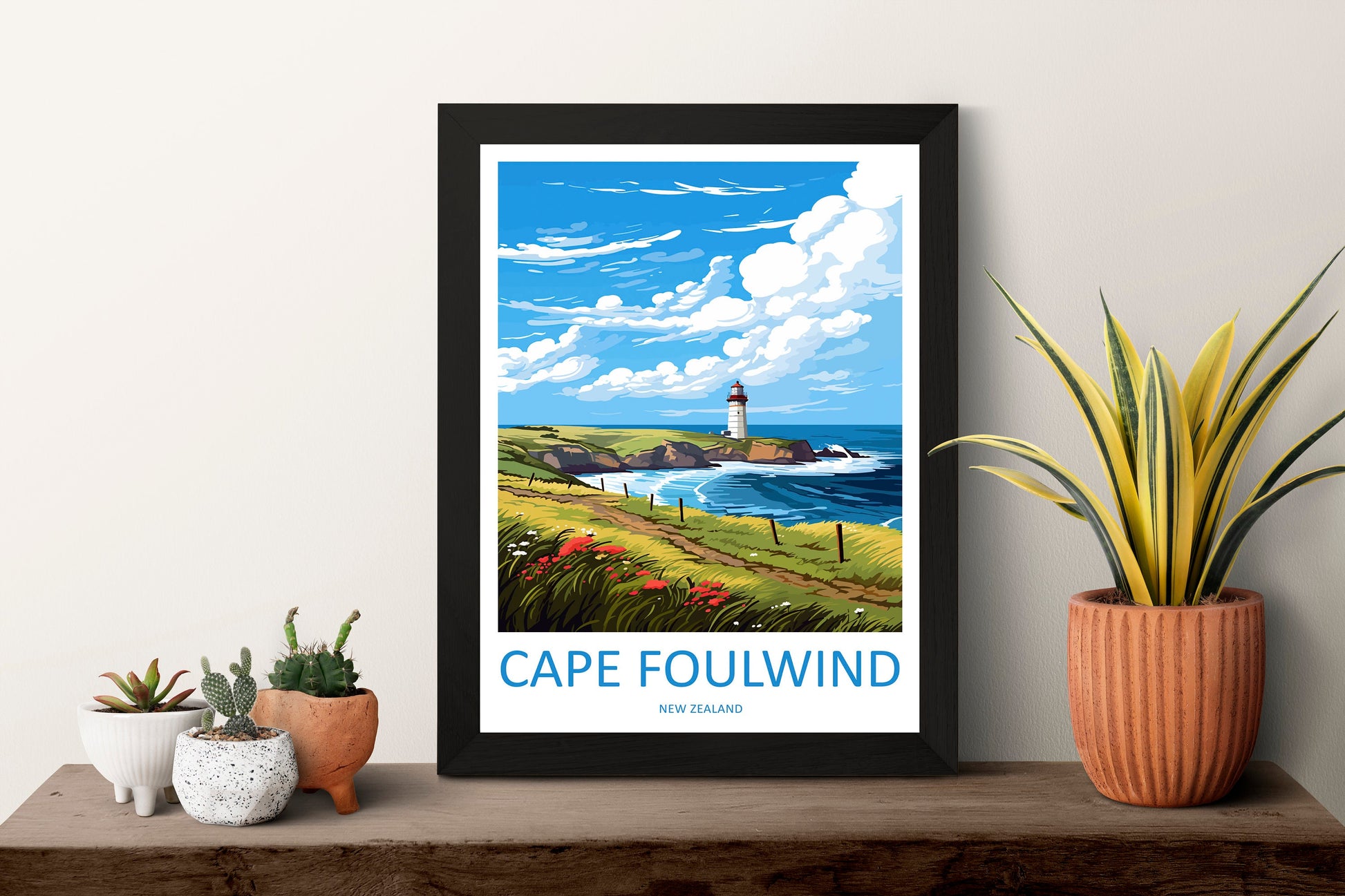 Cape Foulwind Travel Print Wall Art Cape Foulwind Wall Hanging Home Décor Cape Cape Foulwind Gift Art Lovers New Zealand Travel Print