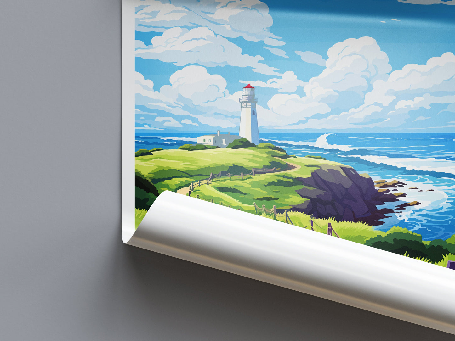 Cape Foulwind Travel Print Wall Art Cape Foulwind Wall Hanging Home Décor Cape Cape Foulwind Gift Art Lovers New Zealand Travel Print