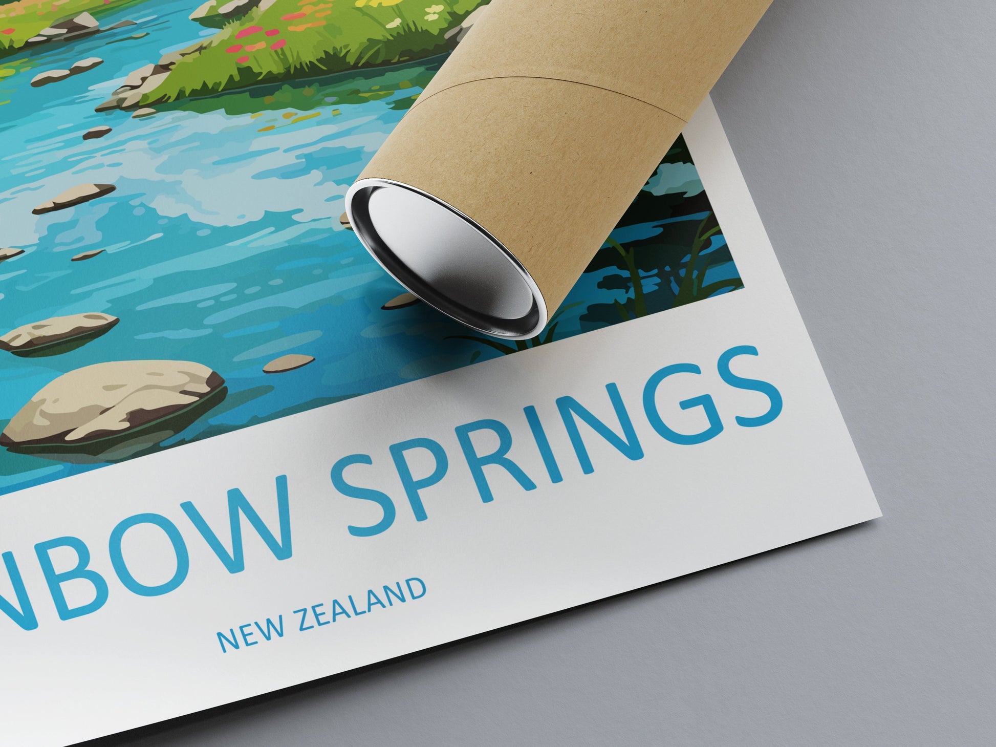 Rainbow Springs Travel Print Wall Art Rainbow Springs Wall Hanging Home Décor Rainbow Springs Gift Art Lovers New Zealand Travel Print