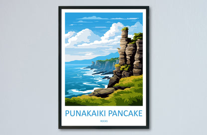 Punakaiki Pancake Rocks Travel Print Wall Art Punakaiki Pancake Rocks Wall Hanging Home Décor Punakaiki Pancake Rocks Gift Art Lovers NZ