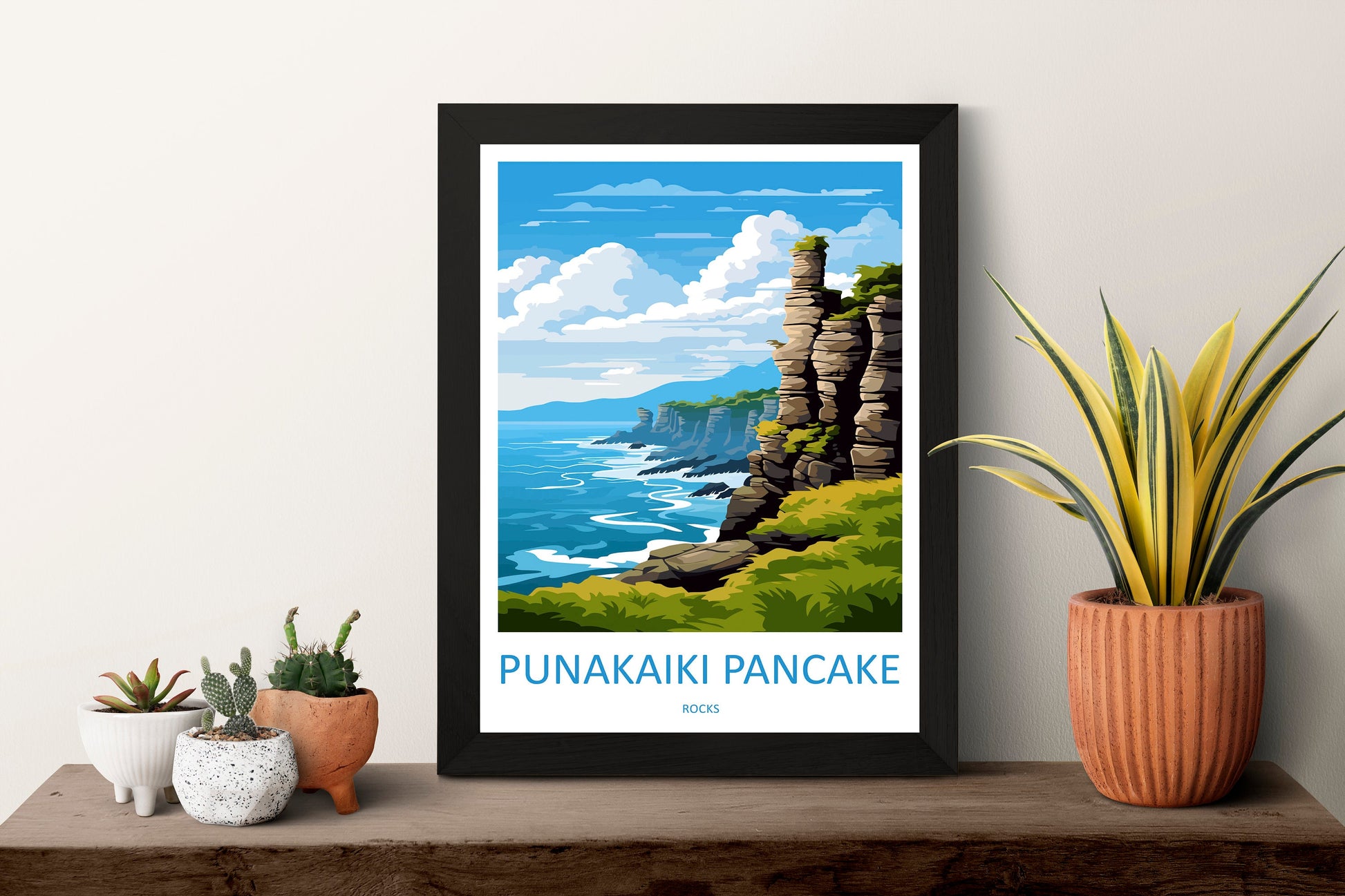 Punakaiki Pancake Rocks Travel Print Wall Art Punakaiki Pancake Rocks Wall Hanging Home Décor Punakaiki Pancake Rocks Gift Art Lovers NZ