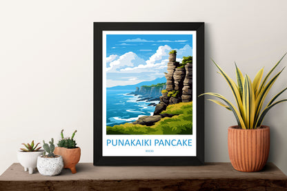 Punakaiki Pancake Rocks Travel Print Wall Art Punakaiki Pancake Rocks Wall Hanging Home Décor Punakaiki Pancake Rocks Gift Art Lovers NZ