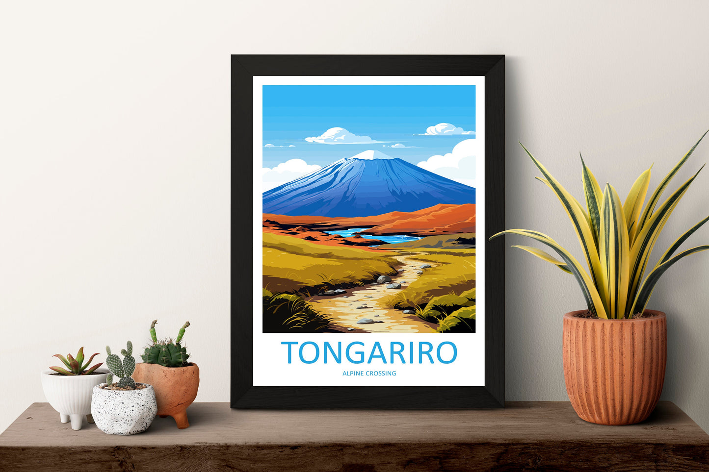 Tongariro Alpine Crossing Travel Print Wall Art Tongariro Alpine Crossing Wall Hanging Home Décor Tongariro Alpine Crossing Gift Art Lovers