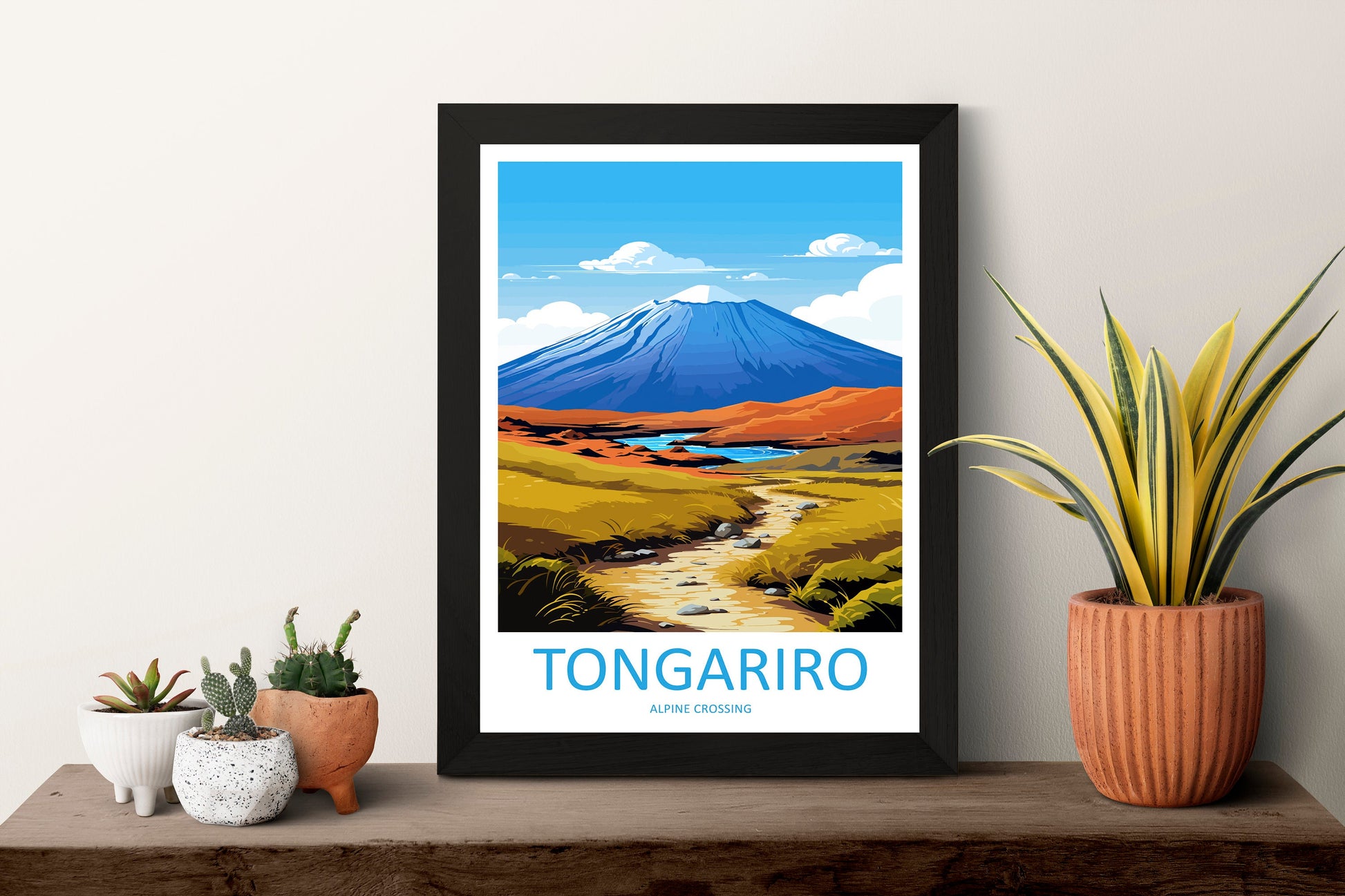 Tongariro Alpine Crossing Travel Print Wall Art Tongariro Alpine Crossing Wall Hanging Home Décor Tongariro Alpine Crossing Gift Art Lovers