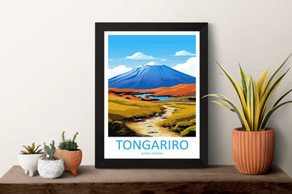 Tongariro Alpine Crossing Travel Print Wall Art Tongariro Alpine Crossing Wall Hanging Home Décor Tongariro Alpine Crossing Gift Art Lovers