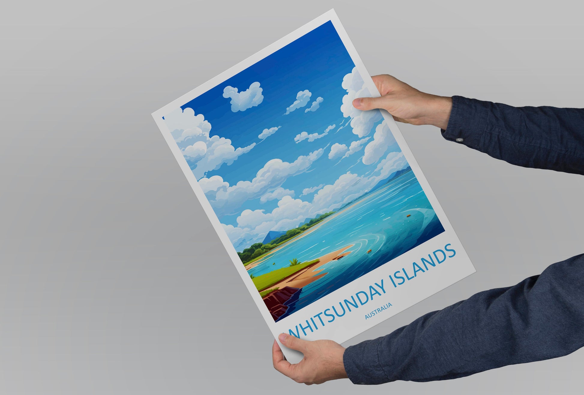 Whitsunday Islands Travel Print Wall Art Whitsunday Islands Wall Hanging Home Décor Whitsunday Islands Gift Art Lovers Wall Art Australia