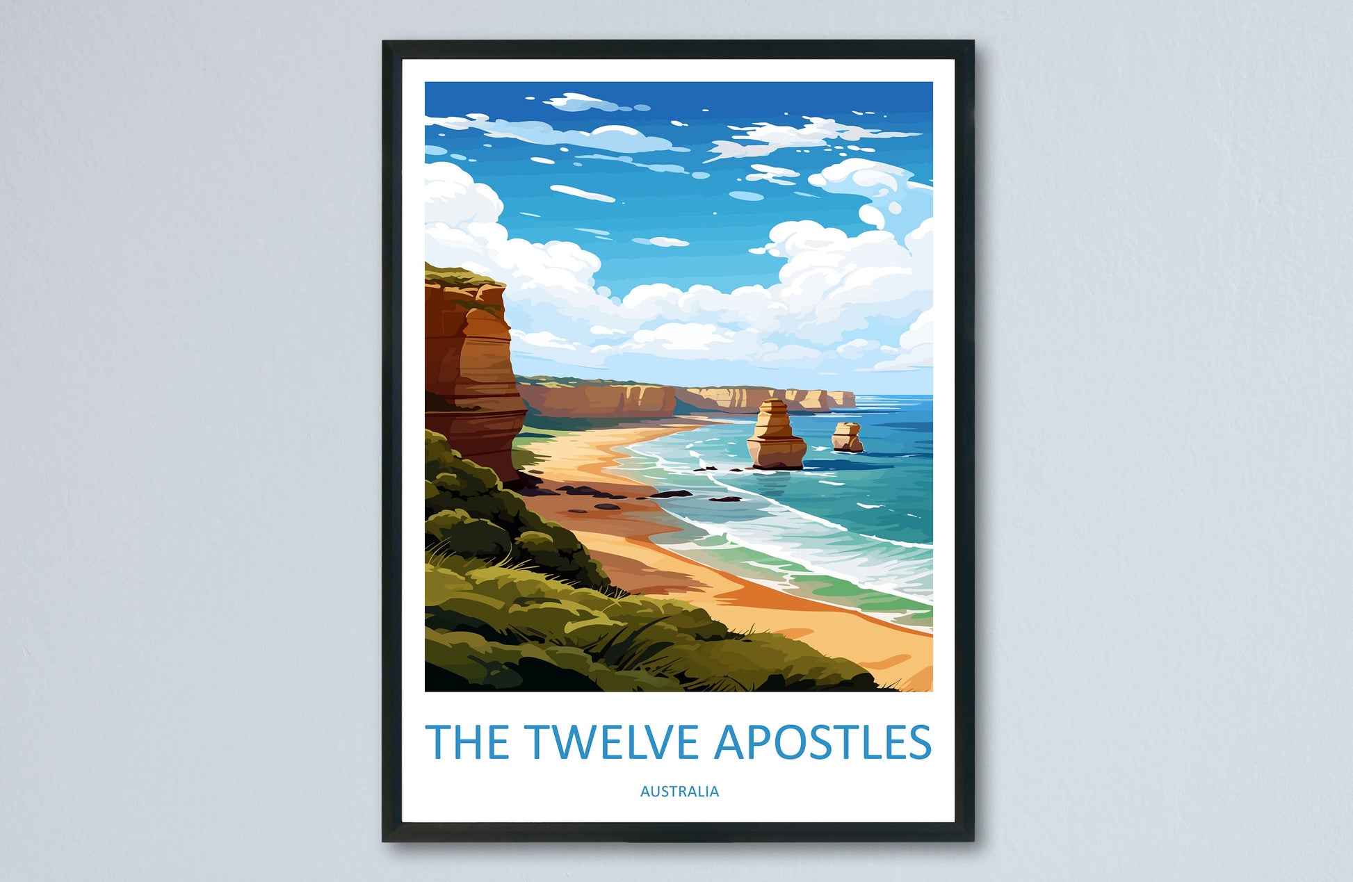 The Twelve Apostles Travel Print Wall Art Twelve Apostles Wall Hanging Home Décor Twelve Apostles Gift Art Lovers Wall Art Australia Poster