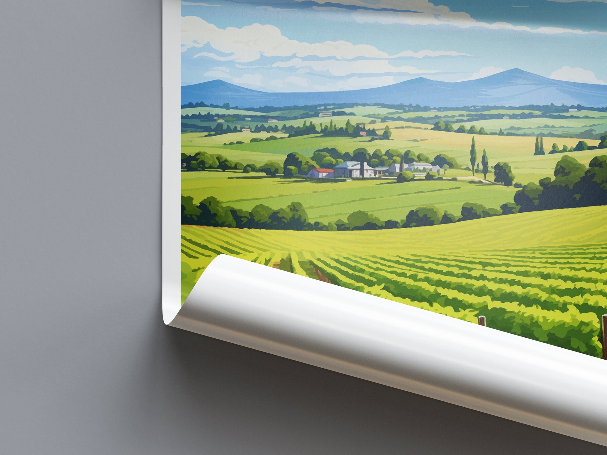Yarra Valley Travel Print Wall Art Yarra Valley Wall Hanging Home Décor Yarra Valley Gift Art Lovers Wall Art Australia Poster