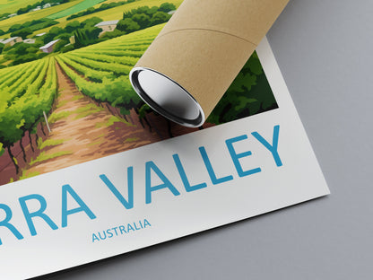 Yarra Valley Travel Print Wall Art Yarra Valley Wall Hanging Home Décor Yarra Valley Gift Art Lovers Wall Art Australia Poster