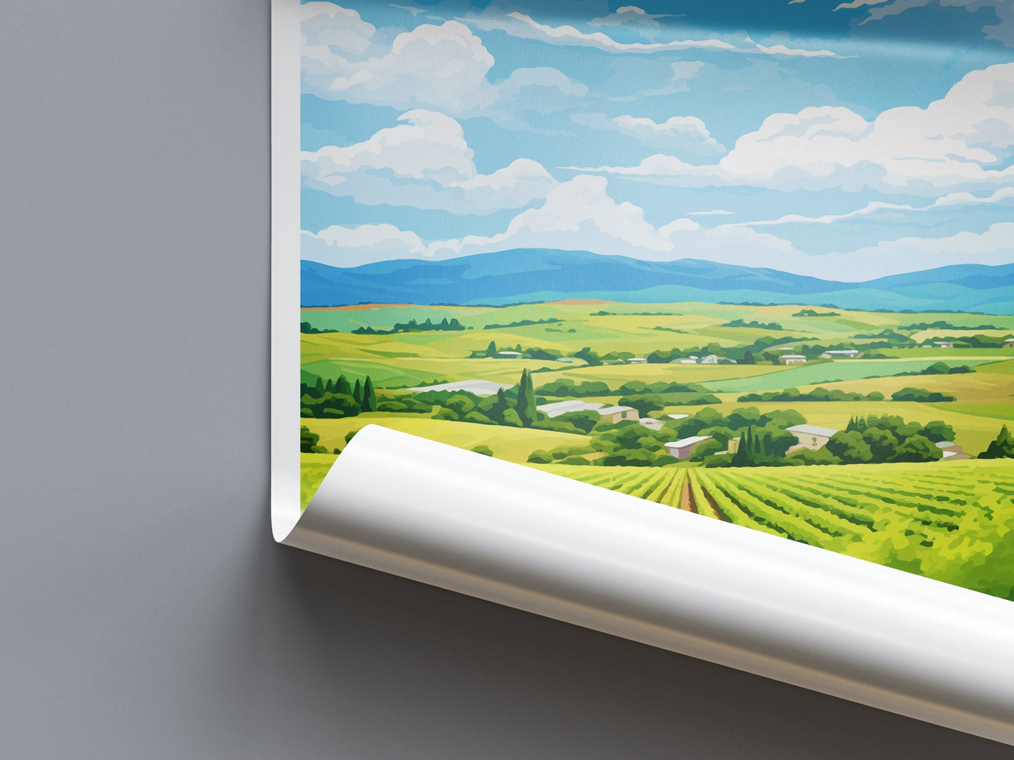 Yarra Valley Travel Print Wall Art Yarra Valley Wall Hanging Home Décor Yarra Valley Gift Art Lovers Wall Art Australia Poster