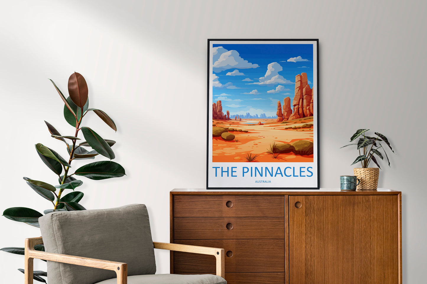 The Pinnacles Travel Print Wall Art The Pinnacles Wall Hanging Home Décor The Pinnacles Gift Art Lovers Wall Art Australia Poster Decor