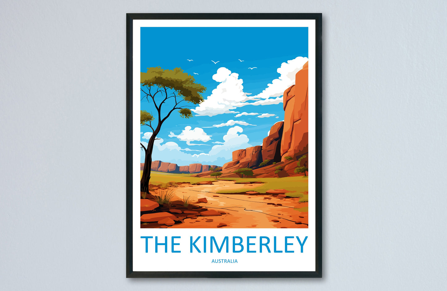 The Kimberley Travel Print Wall Art The Kimberley Wall Hanging Home Décor The Kimberley Gift Art Lovers Wall Art Australia Poster Decor