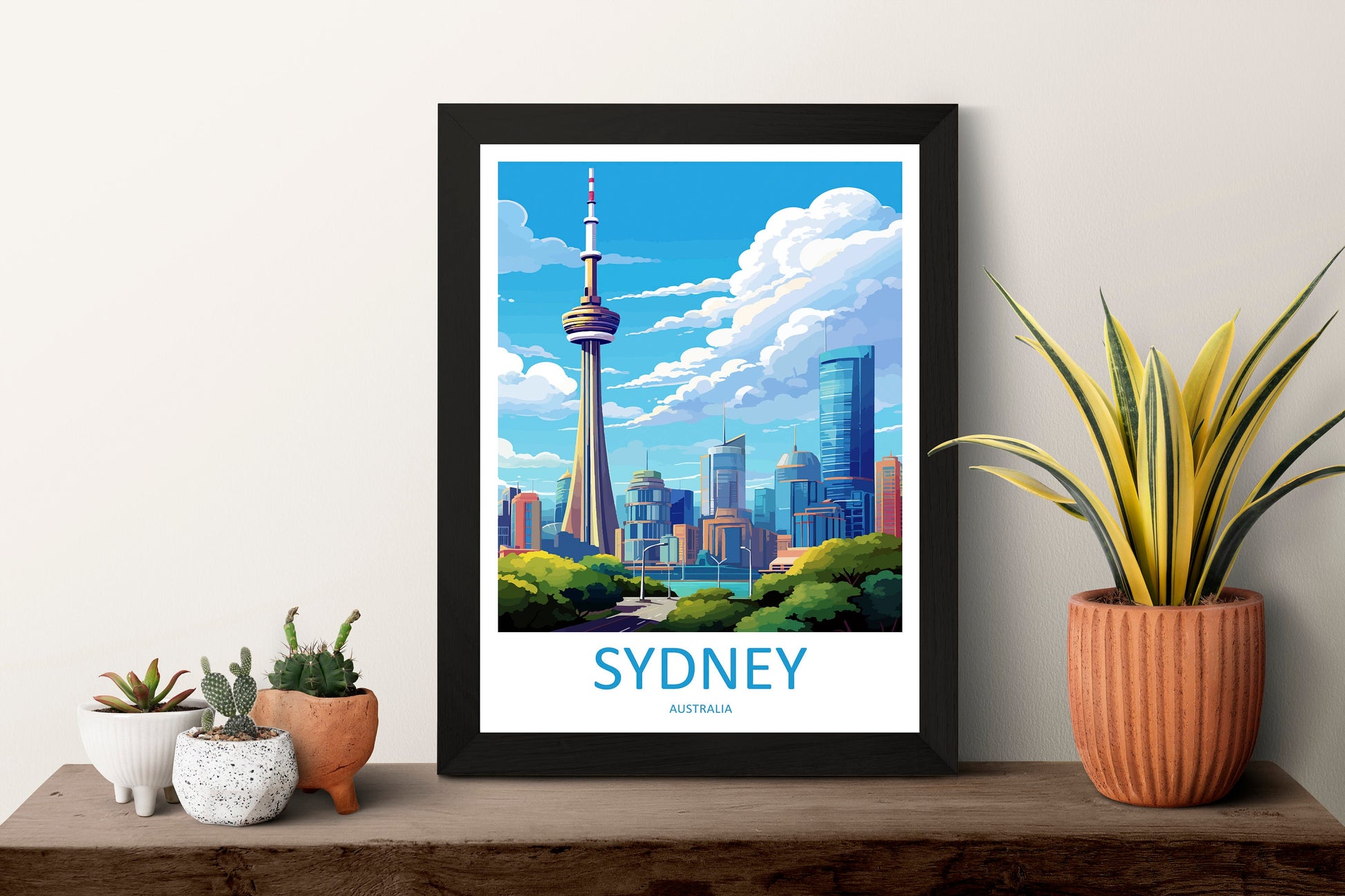 Sydney Tower Eye Travel Print Wall Art Sydney Tower Eye Wall Hanging Home Décor Sydney Gift Art Lovers Wall Art Australia Poster Decor